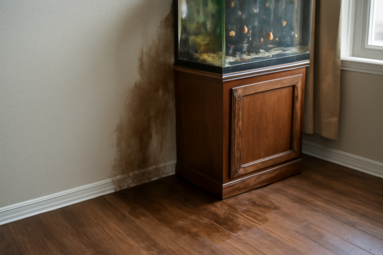 Aquarium Leak Water Removal