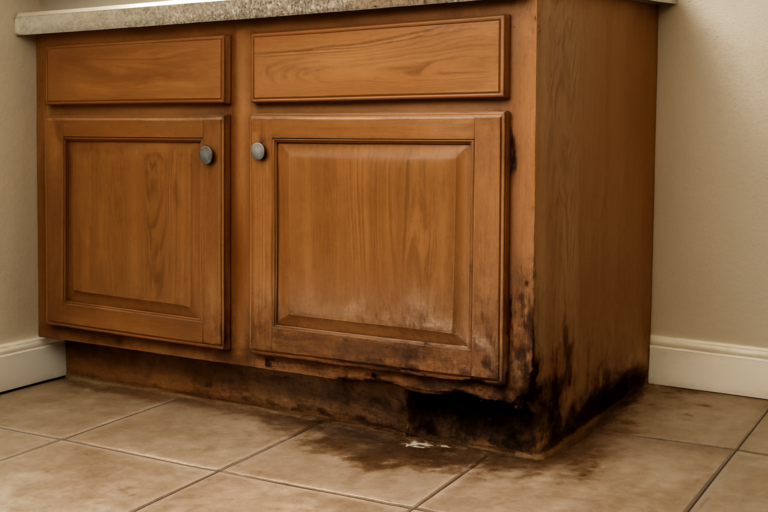 Cabinet Water Damage Repair