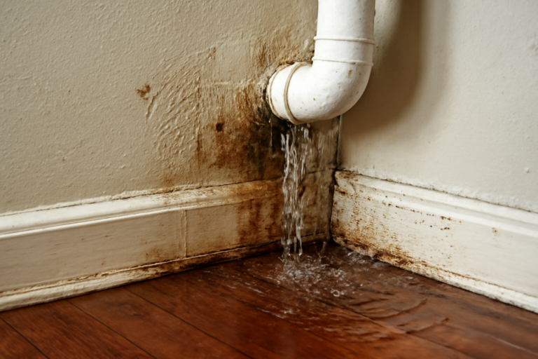 Leaking Pipe Water Removal