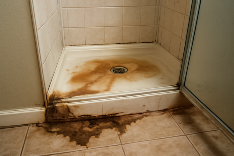 Shower Leak Water Removal
