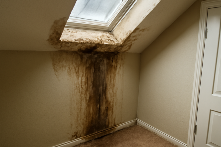 Skylight Leak Water Removal