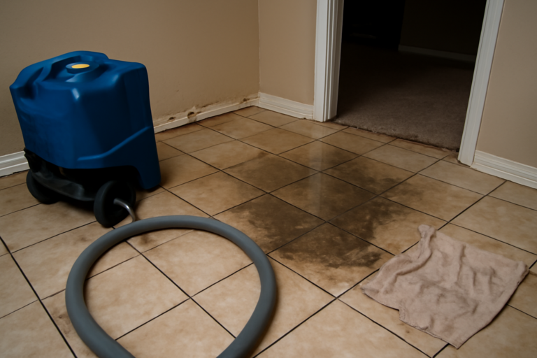 Tile Floor Water Extraction